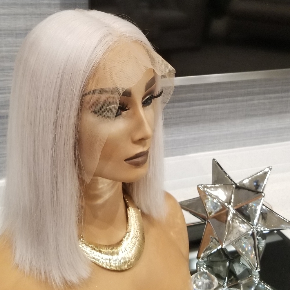 Silky Straight BobCut Lace Front Wig